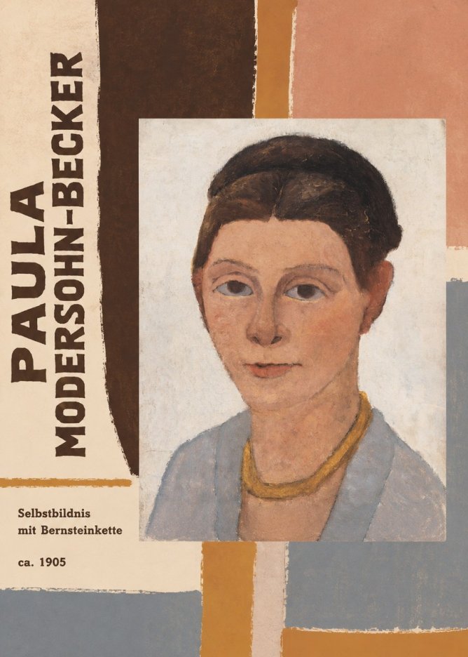 Paula Modersohn-Becker Selbstbildnis Mit Bernsteinkette No4 - Plakat