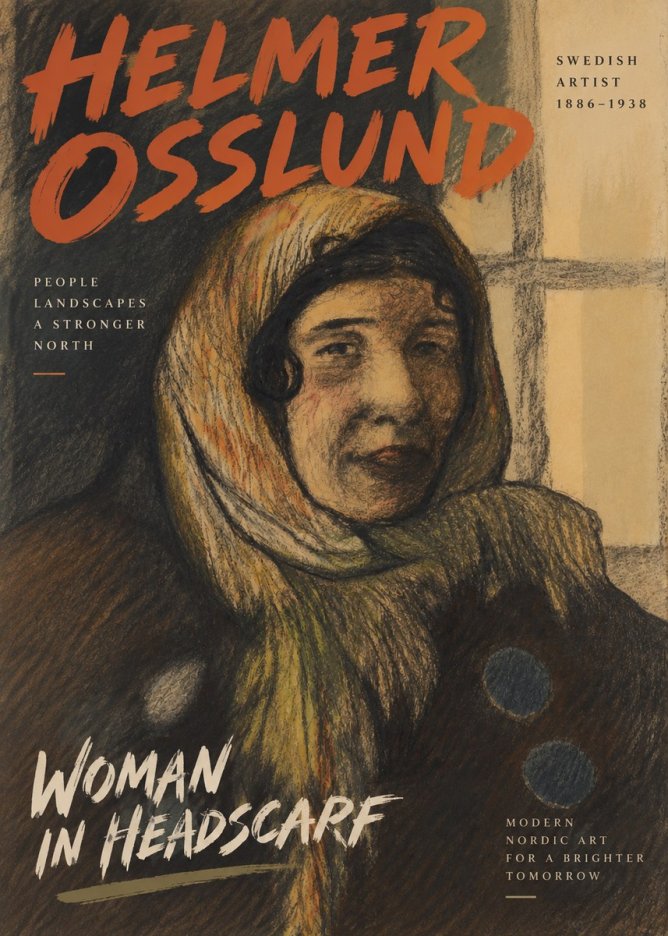 Helmer Osslund Portrait of a Woman No6 - Plakat
