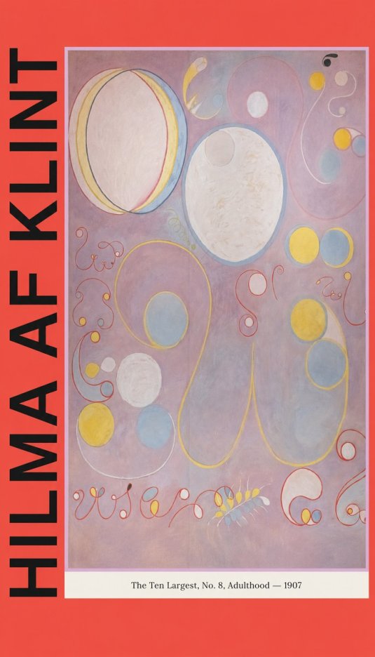 Hilma af Klint The Ten Largest, No. 8, Adulthood No3 - Plakat