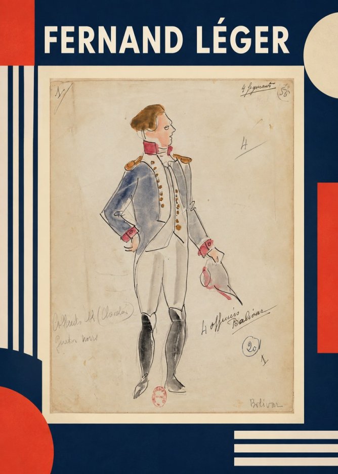 Fernand Léger Bolivar IV No1 - Plakat