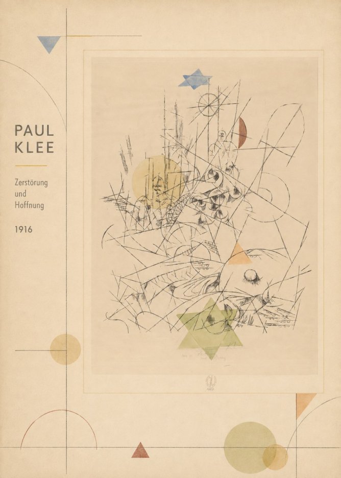 Paul Klee Zerstörung Und Hoffnung I No2 - Plakat
