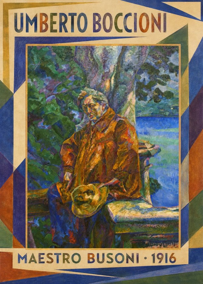 Umberto Boccioni Maestro Busoni No1 - Plakat