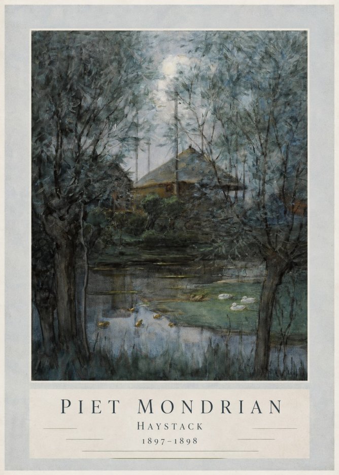 Piet Mondrian Haystack No3 - Plakat