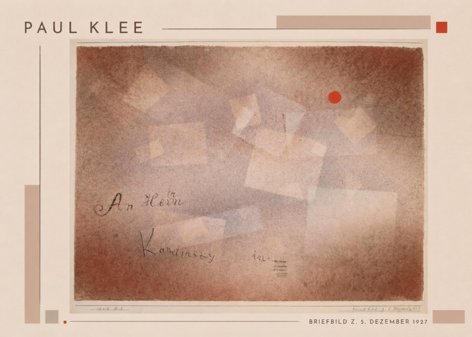 Paul Klee Briefbild Z. 5. Dezember 1927 No1 - Plakat