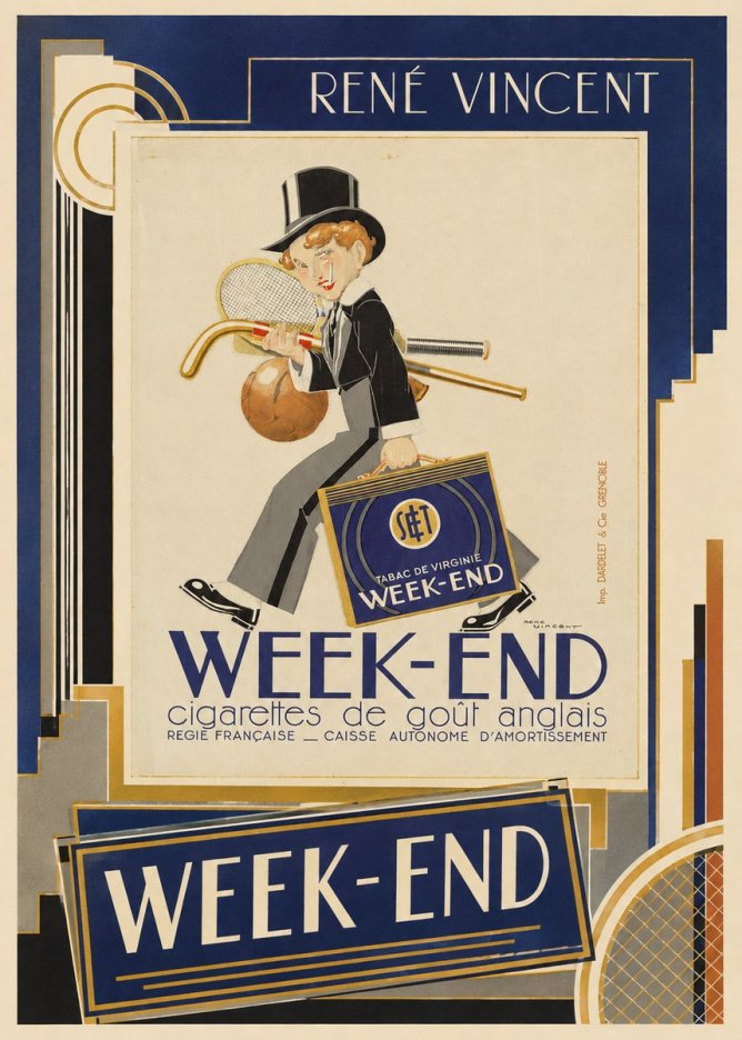 René Vincent Week-end No2 - Plakat