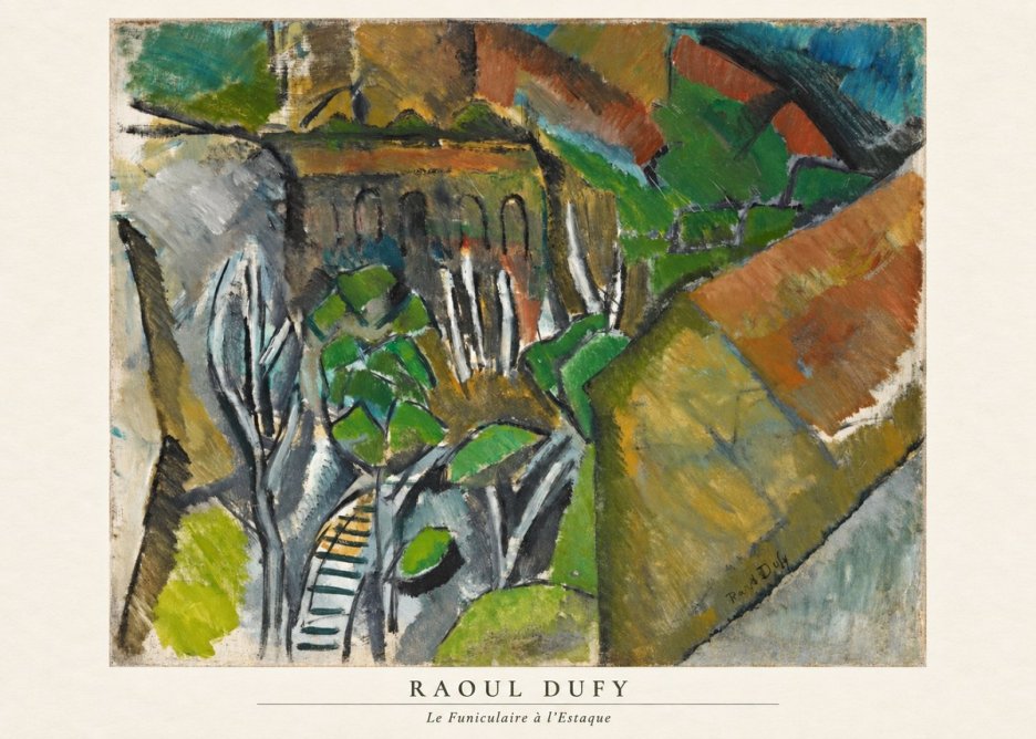 Raoul Dufy Le Funiculaire À L'estaque No6 - Plakat