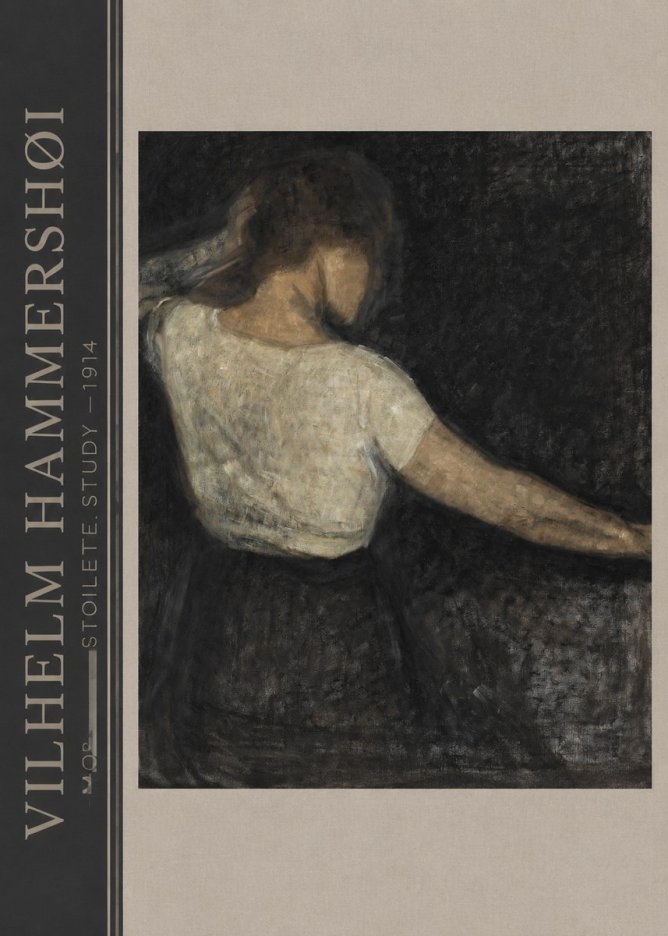 Vilhelm Hammershøi Morning Toilette. Study No2 - Plakat