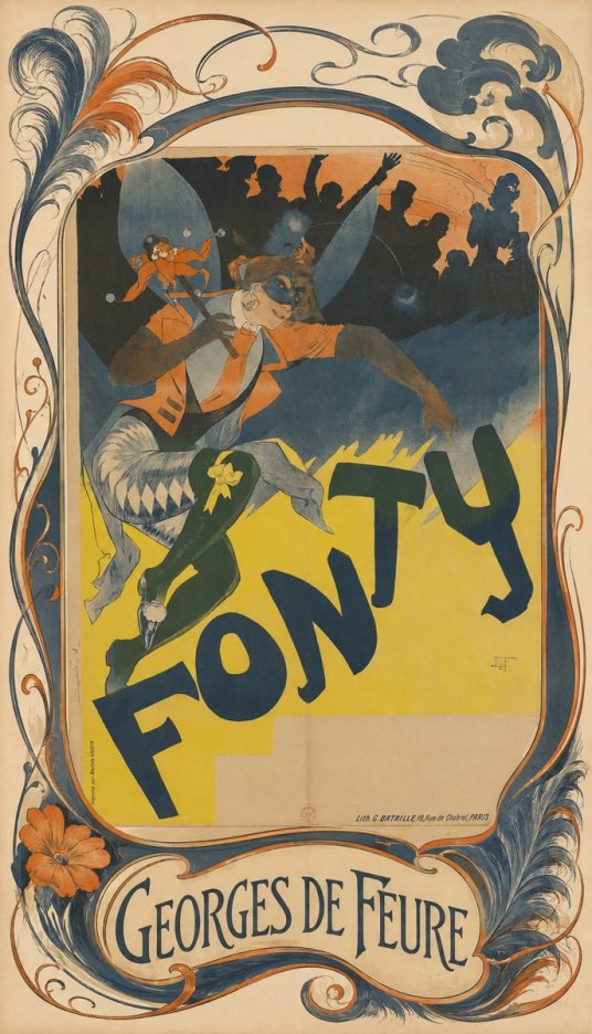 Georges de Feure Fonty I No4 - Plakat