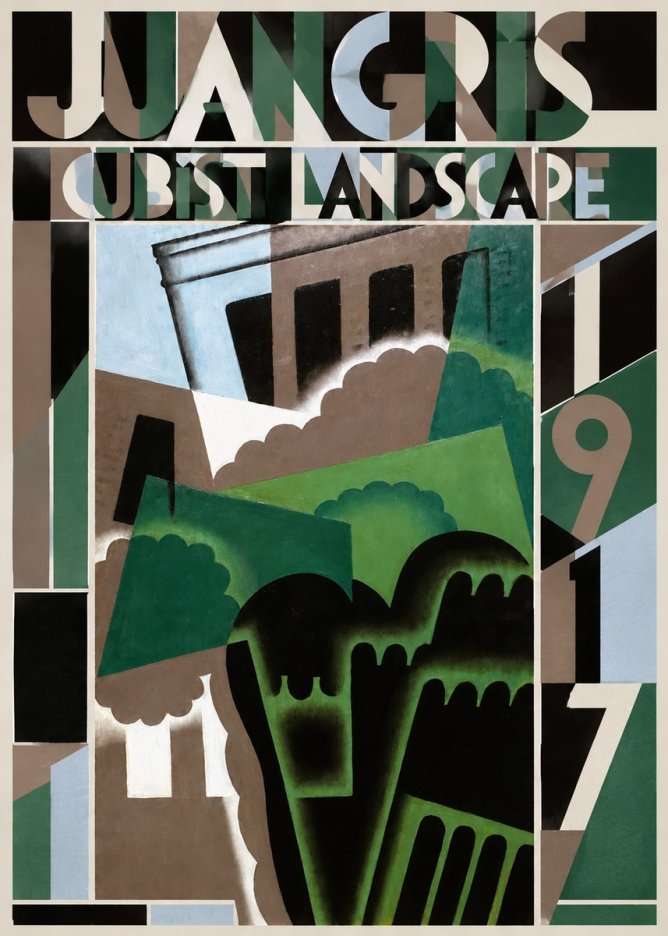 Juan Gris Cubist Landscape No5 - Plakat