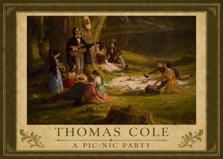 Thomas Cole A Pic-nic Party No1 - Plakat