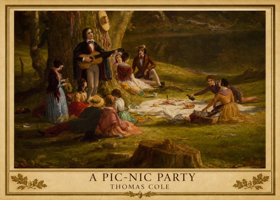 Thomas Cole A Pic-nic Party No5 - Plakat