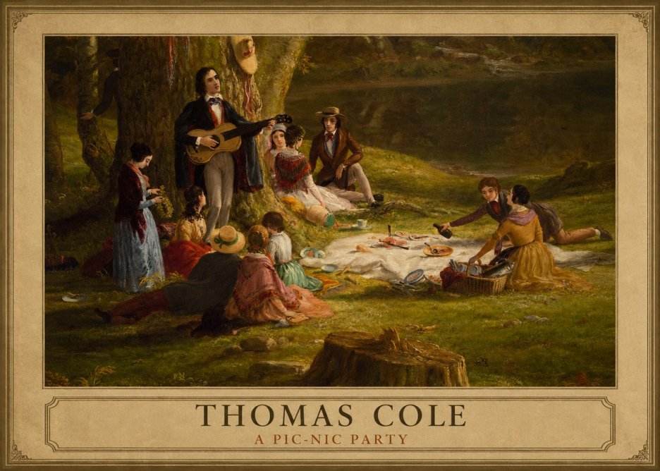 Thomas Cole A Pic-nic Party No6 - Plakat