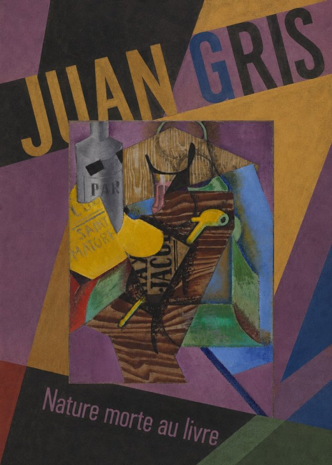 Juan Gris Nature Morte Au Livre No4 - Plakat