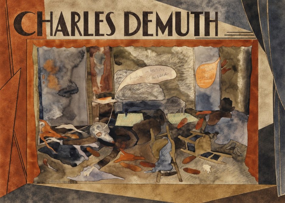 Charles Demuth The Death of Countess Geschwitz No3 - Plakat