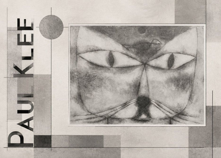 Paul Klee Cat and Bird No6 - Plakat