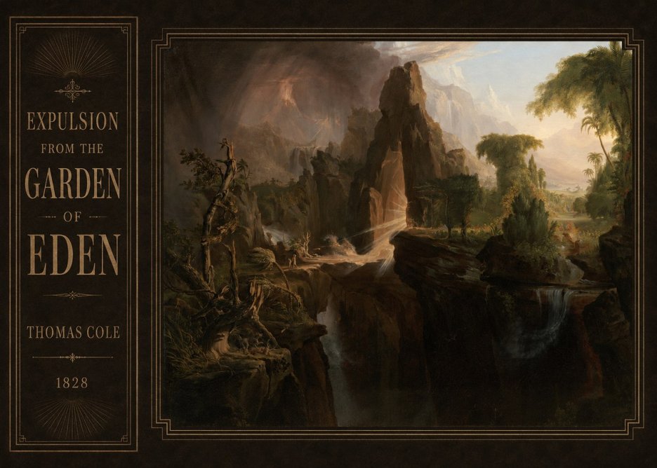 Thomas Cole Expulsion from the Garden of Eden I No2 - Plakat