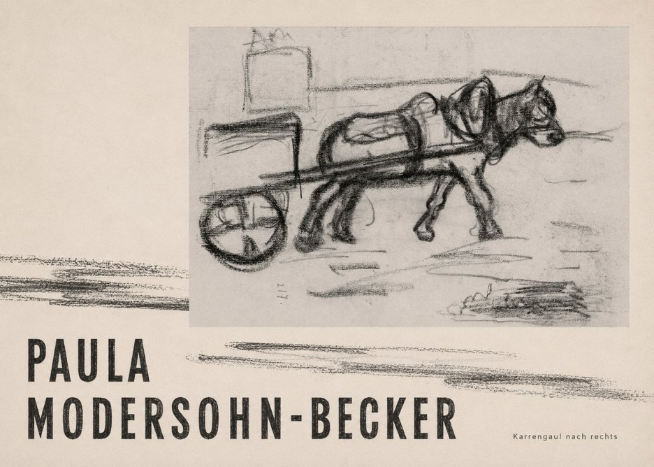 Paula Modersohn-Becker Karrengaul Nach Rechts No4 - Plakat
