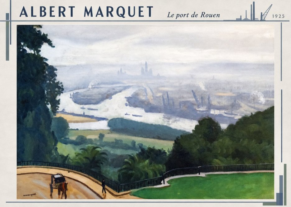 Albert Marquet Le Port De Rouen No3 - Plakat