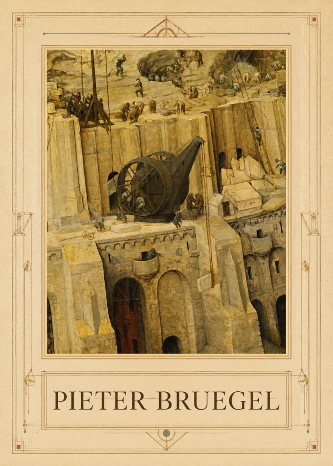 Pieter Bruegel The Tower of Babel VII No1 - Plakat