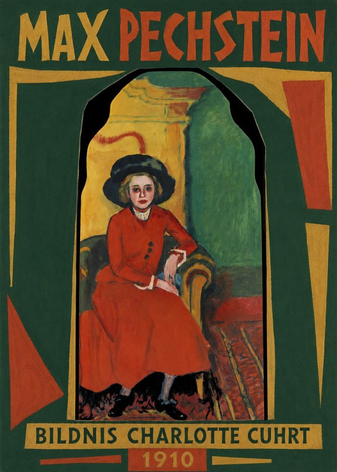 Max Pechstein Bildnis Charlotte Cuhrt No1 - Plakat