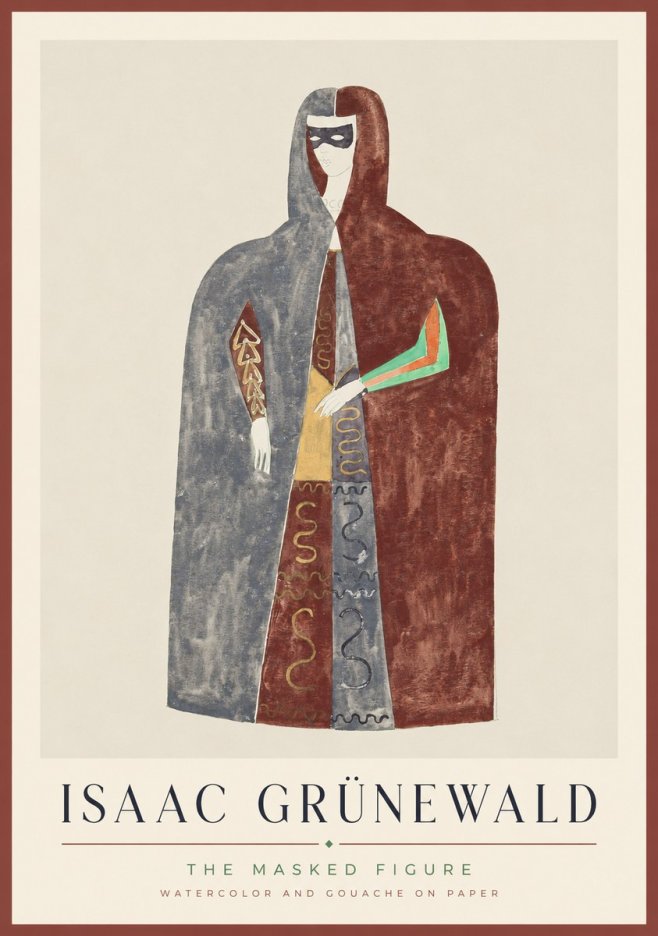 Isaac Grünewald The Masked Figure No1 - Plakat
