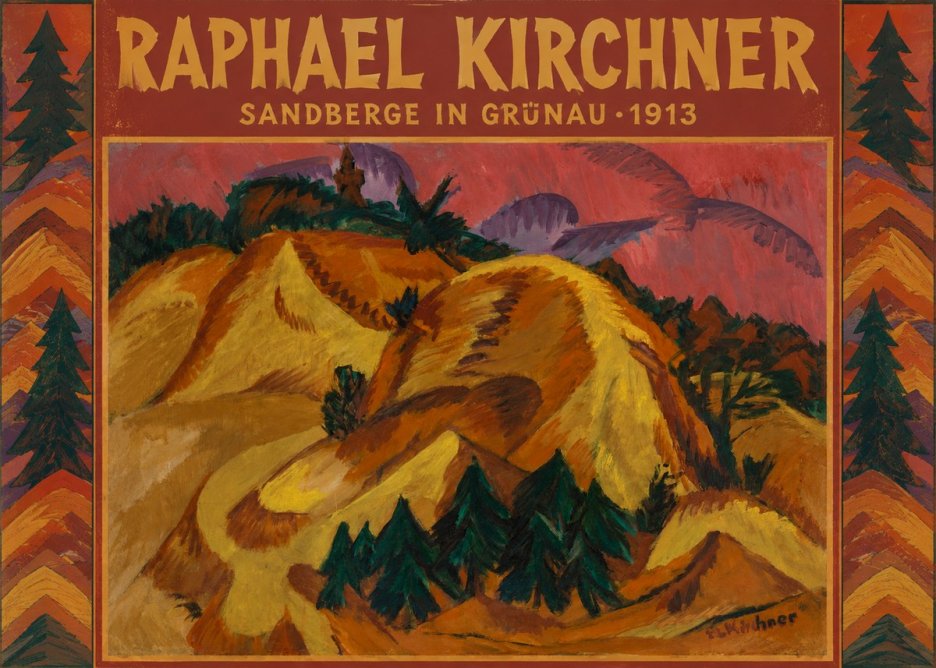 Raphael Kirchner Sandberge in Grünau No5 - Plakat