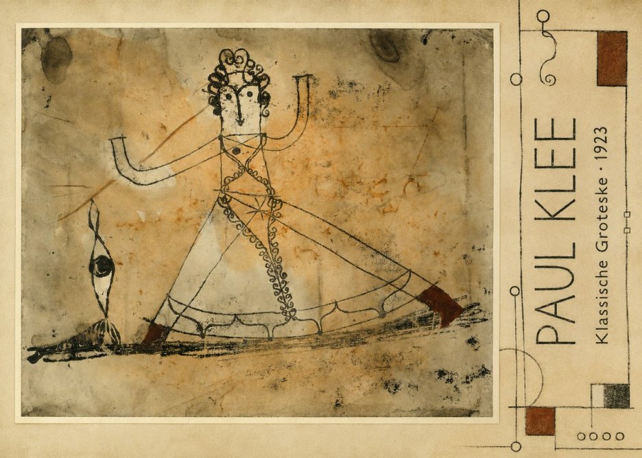 Paul Klee Klassische Groteske No2 - Plakat