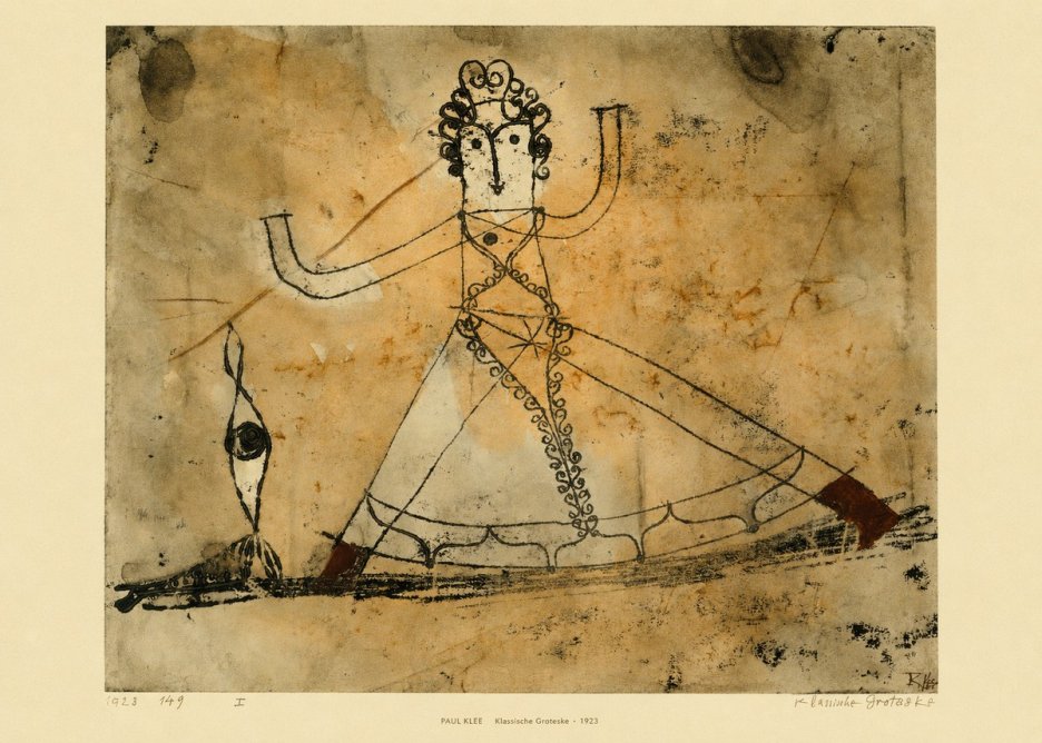 Paul Klee Klassische Groteske No5 - Plakat