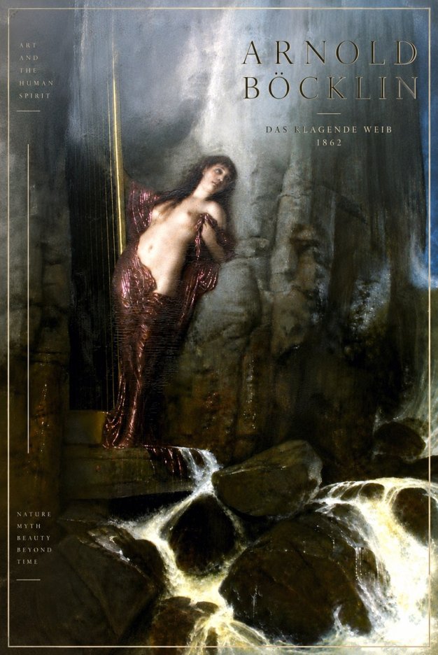Arnold Böcklin Das Klagende Weib No6 - Plakat