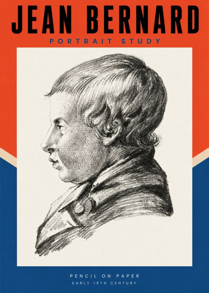 Jean Bernard Portrait Study I No2 - Plakat