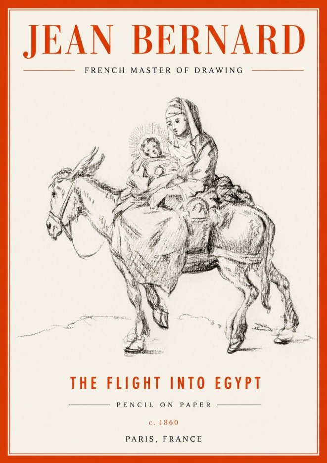 Jean Bernard The Flight into Egypt No2 - Plakat