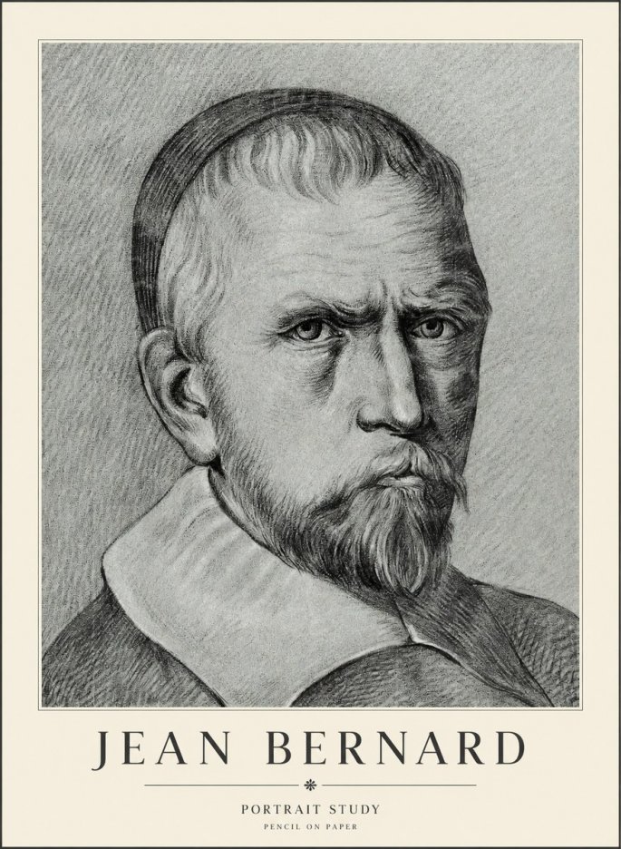 Jean Bernard Portrait Study IV No3 - Plakat