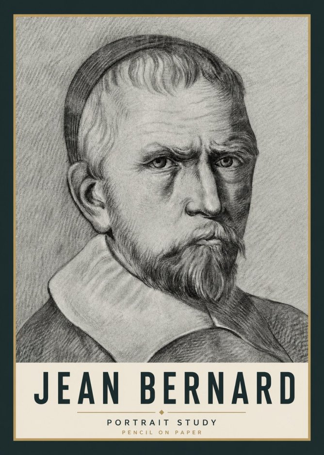 Jean Bernard Portrait Study IV No5 - Plakat