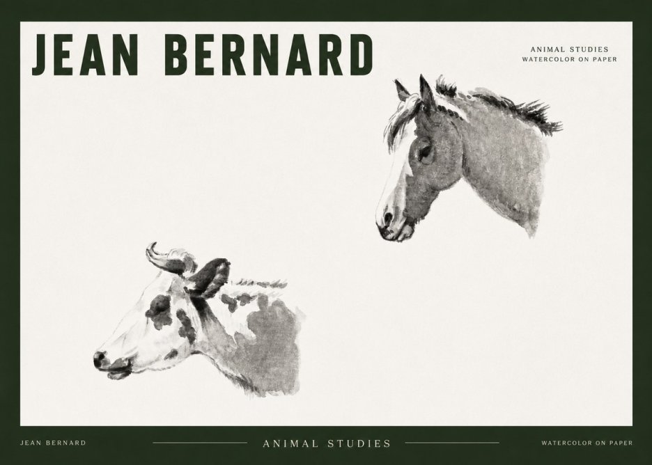 Jean Bernard Animal Studies No2 - Plakat