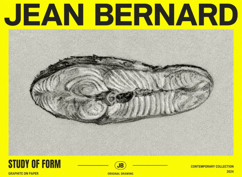 Jean Bernard Study of Form I No4 - Plakat