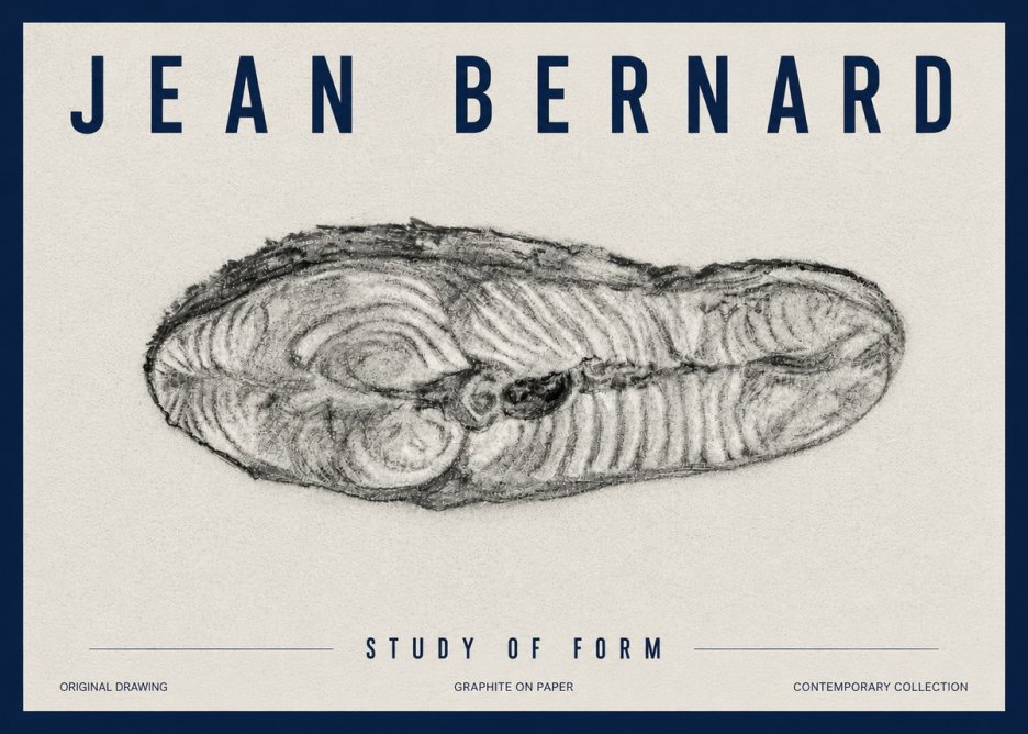 Jean Bernard Study of Form I No5 - Plakat