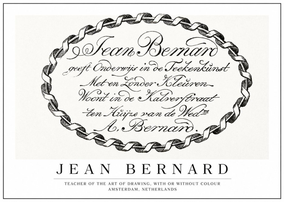 Jean Bernard Jean Bernard - Teacher of the Art of Drawing No1 - Plakat