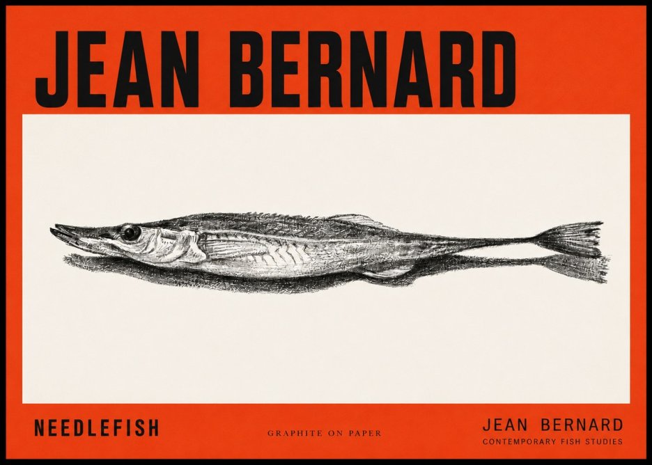 Jean Bernard Needlefish No2 - Plakat