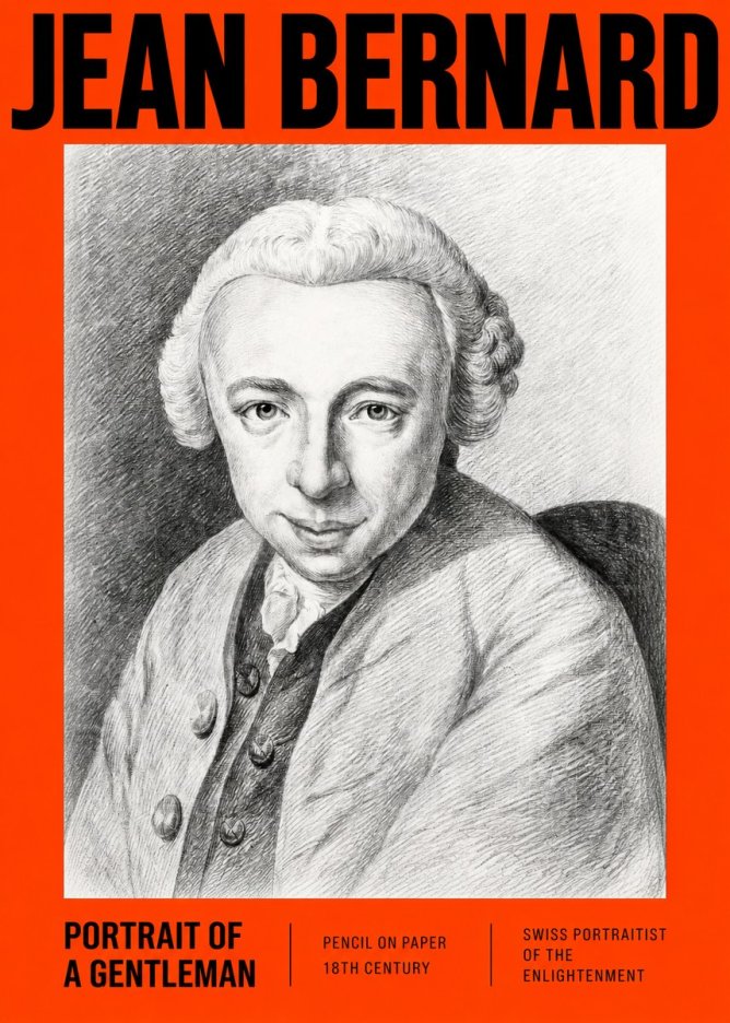 Jean Bernard Portrait of a Gentleman I No2 - Plakat