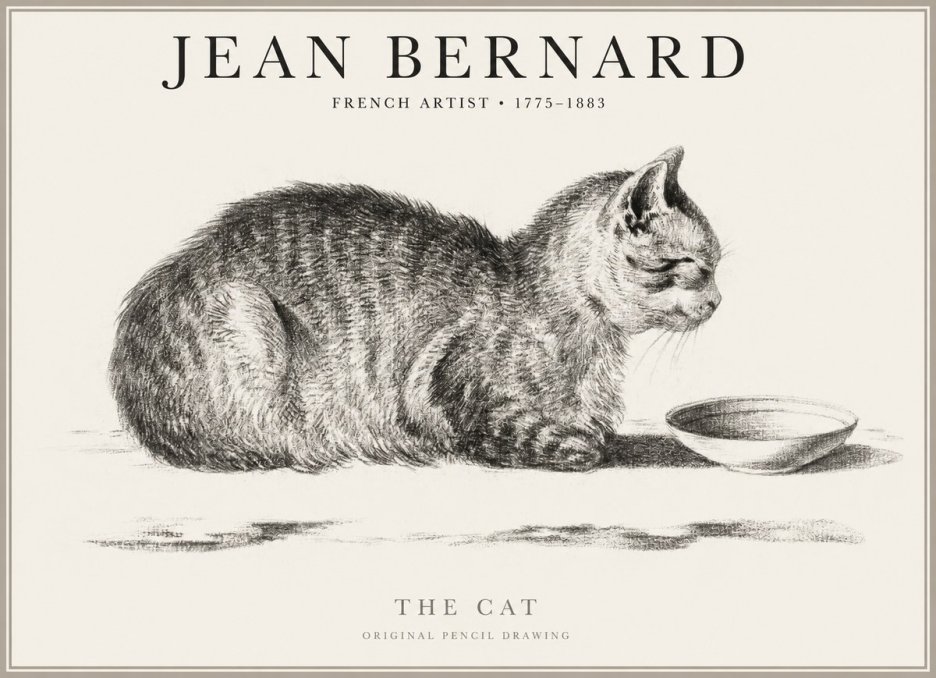 Jean Bernard The Cat No1 - Plakat