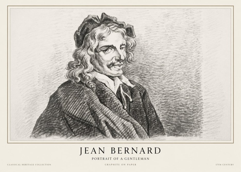 Jean Bernard Portrait of a Gentleman II No1 - Plakat