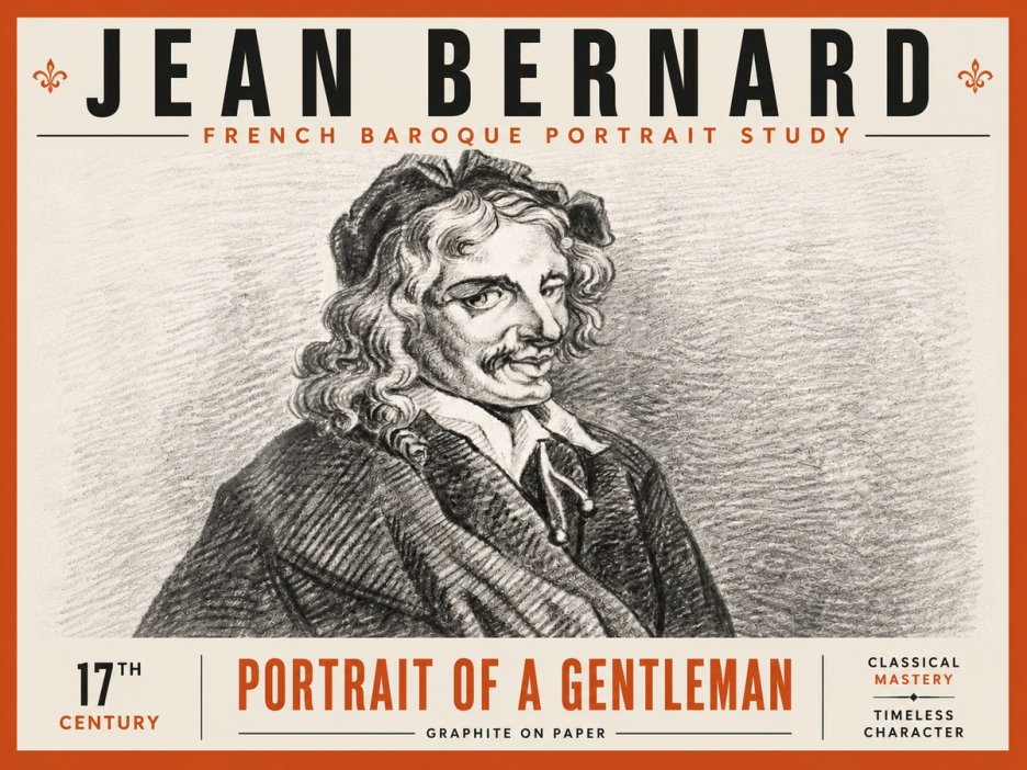Jean Bernard Portrait of a Gentleman II No6 - Plakat