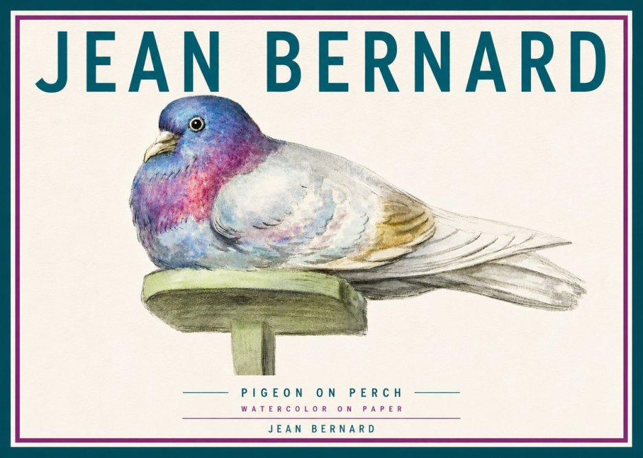 Jean Bernard Pigeon on Perch No6 - Plakat