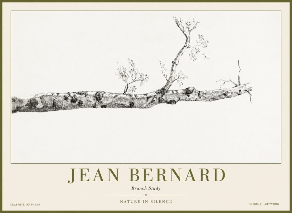 Jean Bernard Tree Branch Study No2 - Plakat