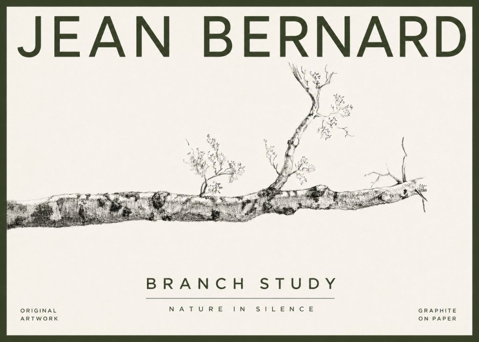 Jean Bernard Tree Branch Study No4 - Plakat