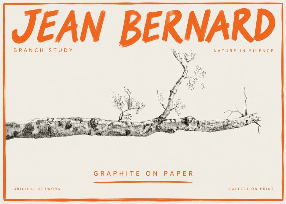 Jean Bernard Tree Branch Study No5 - Plakat