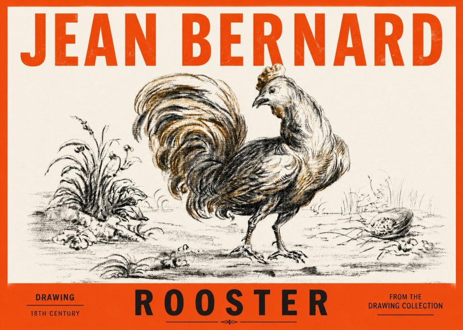 Jean Bernard Rooster No4 - Plakat