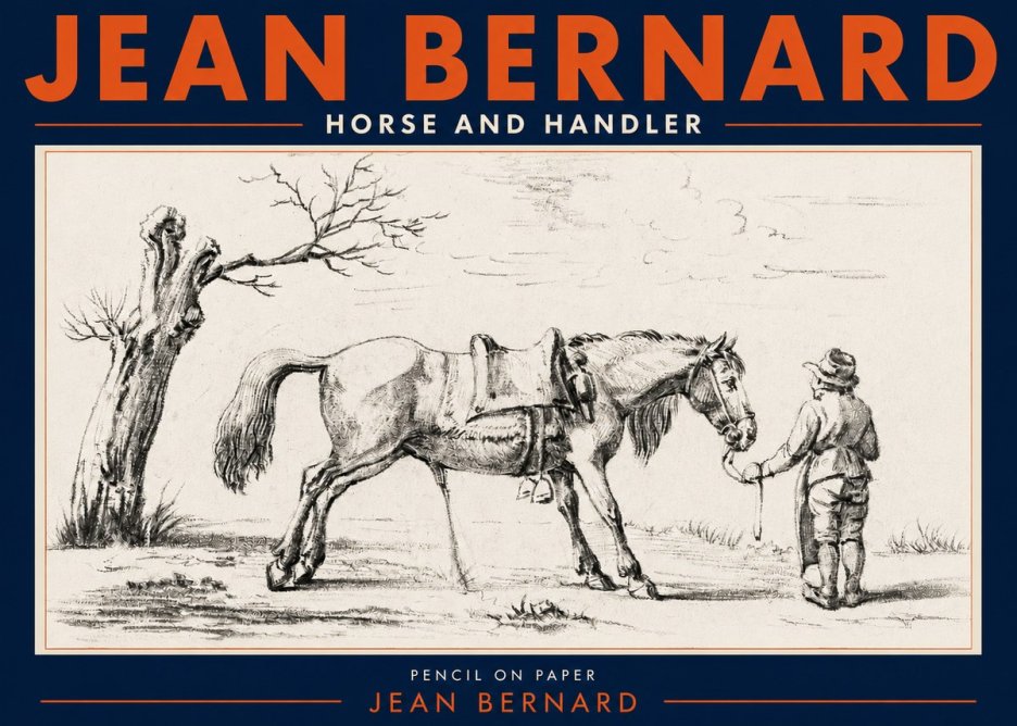Jean Bernard Horse and Handler No4 - Plakat