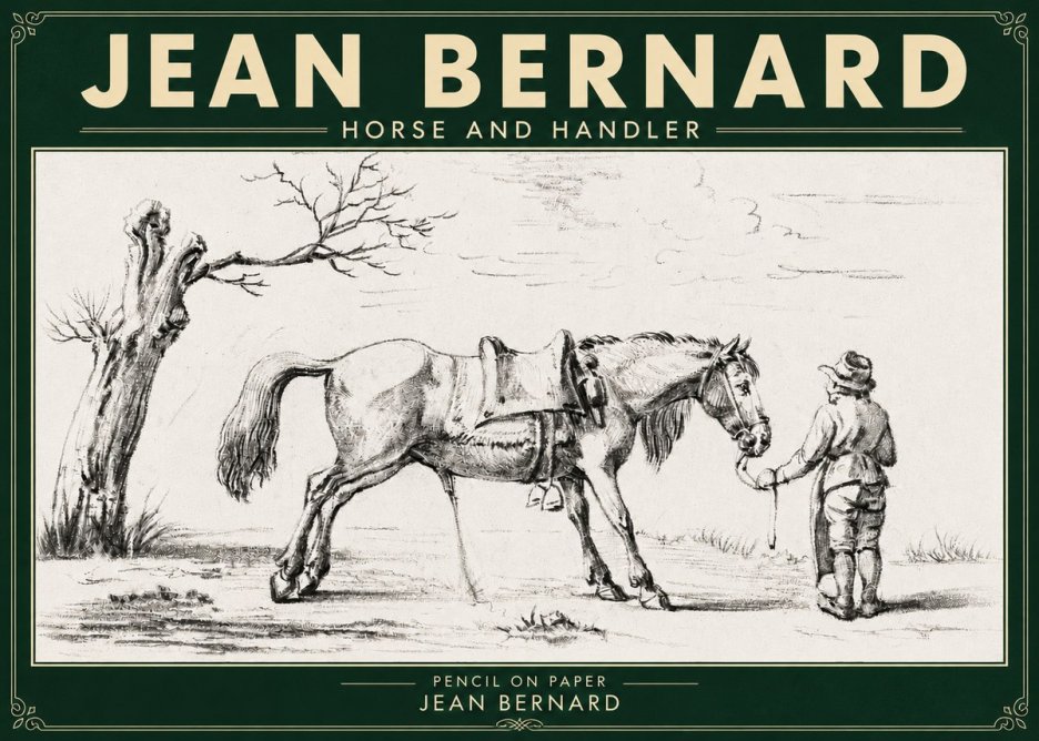 Jean Bernard Horse and Handler No5 - Plakat