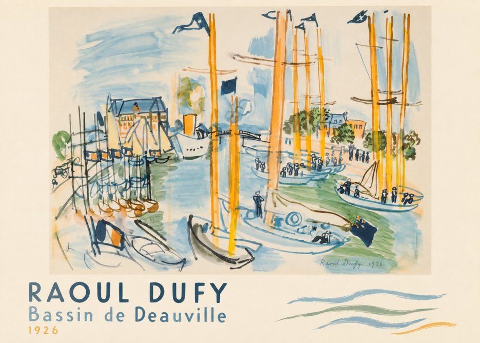 Raoul Dufy Bassin De Deauville No5 - Plakat
